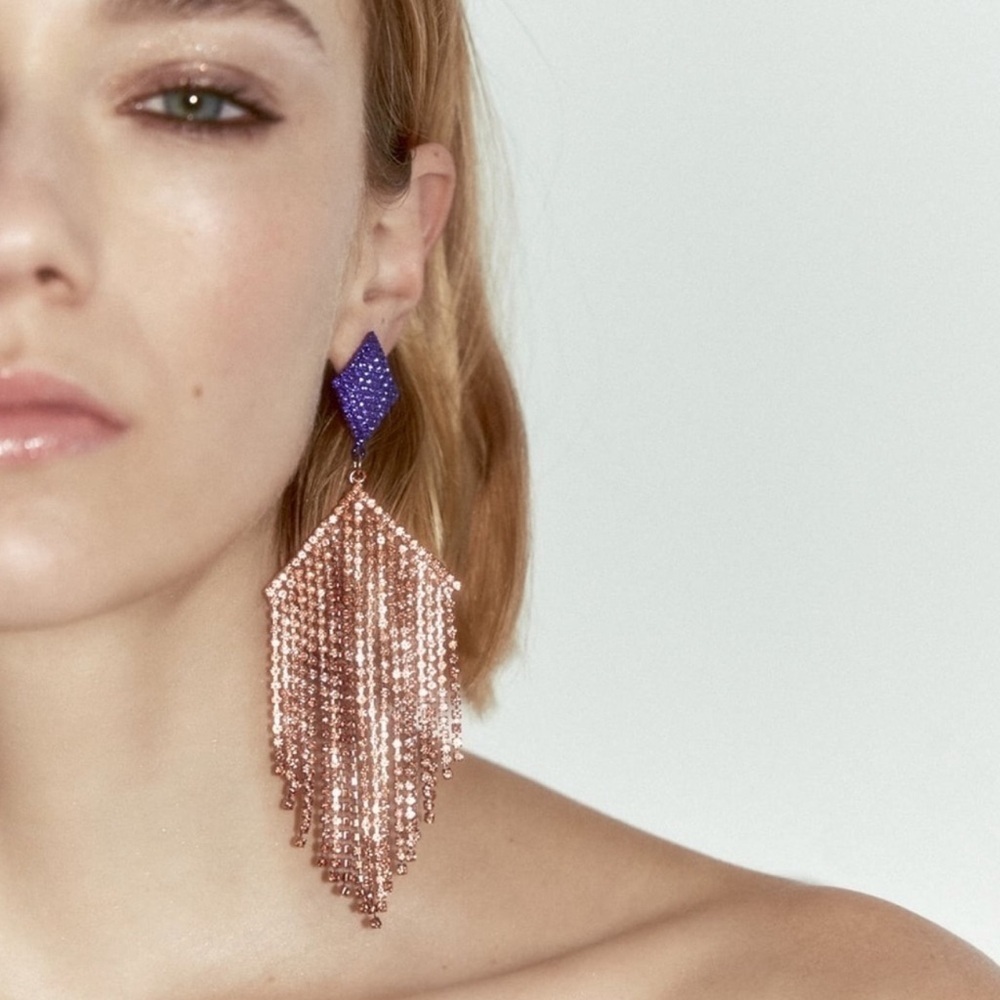 Zara Multicolored Sparkly Earrings - NWT